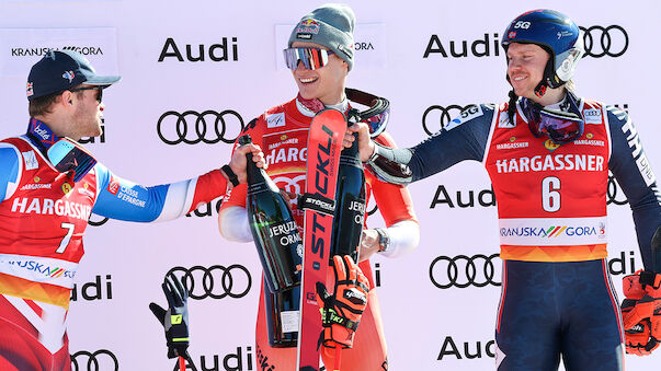 Odermatt in einem Kreis mit Hirscher, Maier und Eberharter