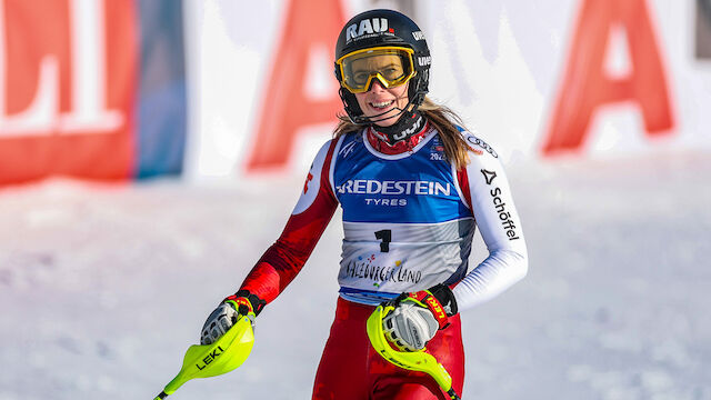 Katharina Liensberger fährt zu BRONZE im Slalom!