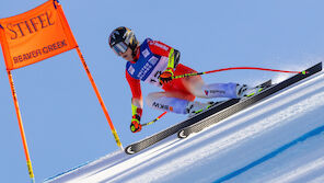Conny Hütter im 2. Beaver-Creek-Training vorne dabei