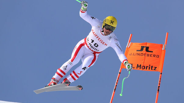 Max Franz jubelt über Bronze in der Abfahrt