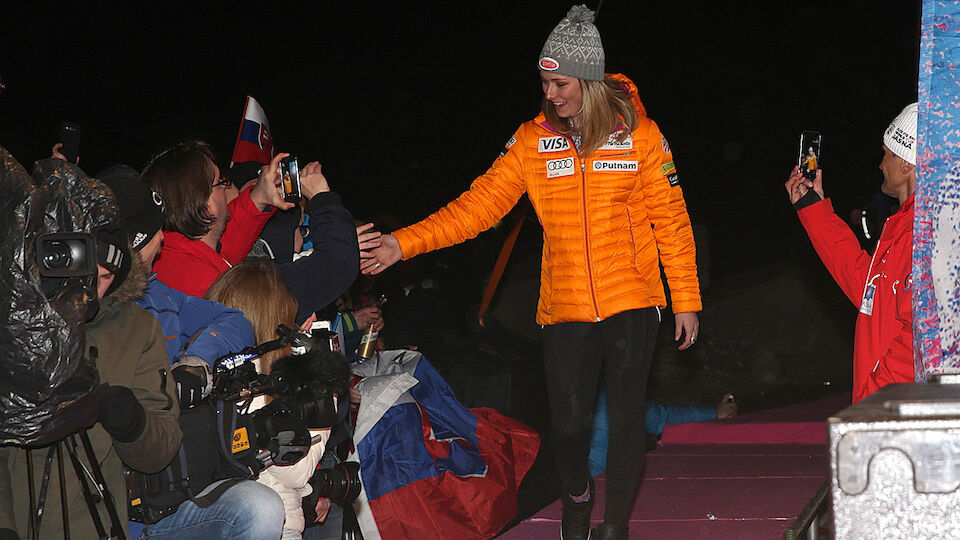 Bilder der Auslsoung für den Slalom in Jasna