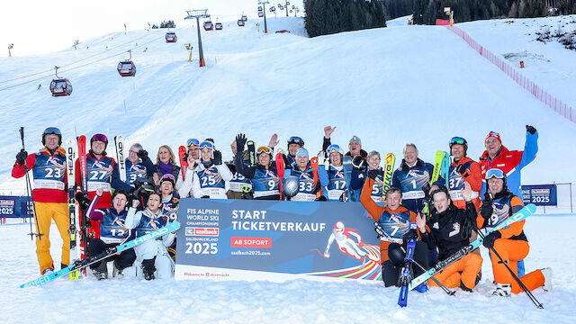 "Klassentreffen" der Ski-Legenden - Bilder aus Saalbach