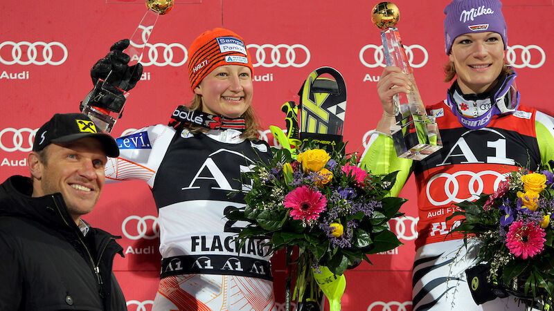 Tanja Poutiainen (FIN) & Maria Höfl-Riesch (GER)