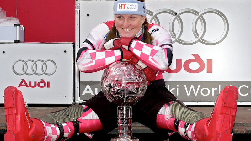 2002/03 sichert sich die Kroatin Janica Kostelic die 2. Kugel