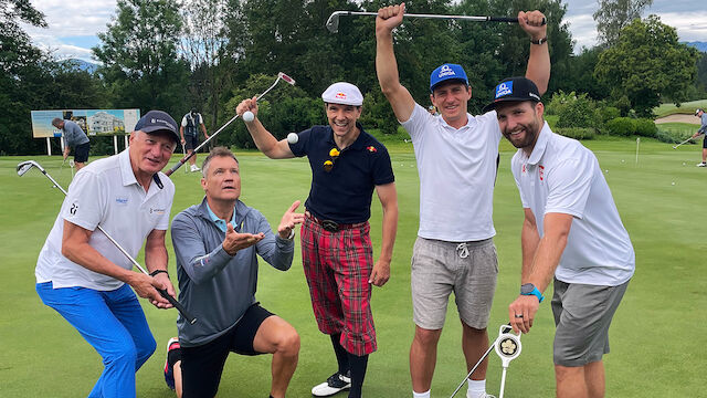 Klammer, Mayer & Co. golfen für den Ski-Nachwuchs