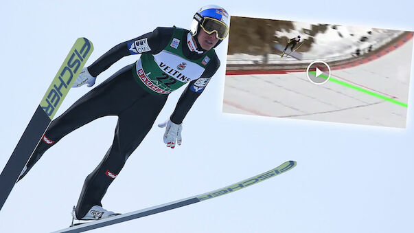 Mega-Flug von Schlierenzauer in Planica