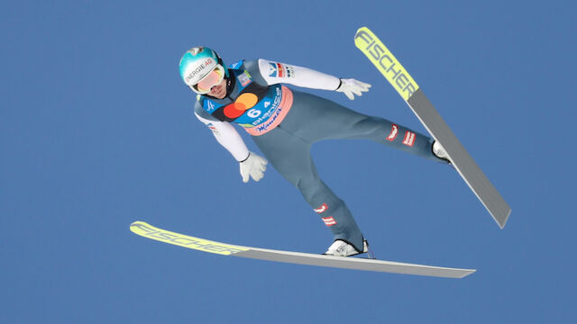 ÖSV-Adler beim Teamfliegen in Planica am Podest