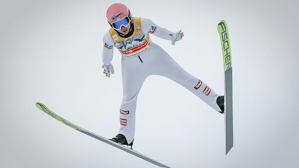 Kramer fliegt am Holmenkollen am Podest vorbei