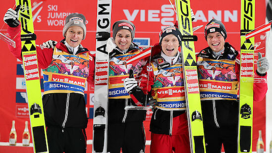 ÖSV-Adler fliegen zum Team-Sieg in Bischofshofen