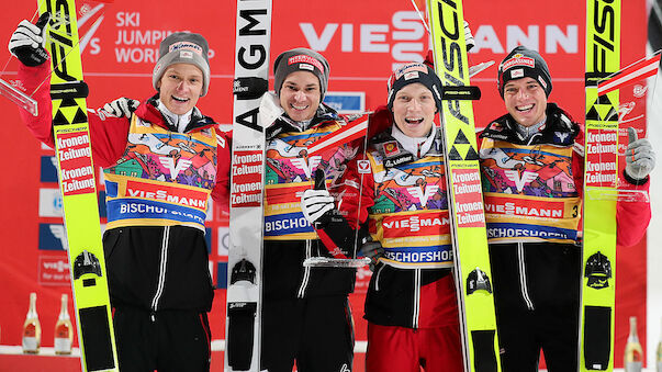 ÖSV-Adler fliegen zum Team-Sieg in Bischofshofen