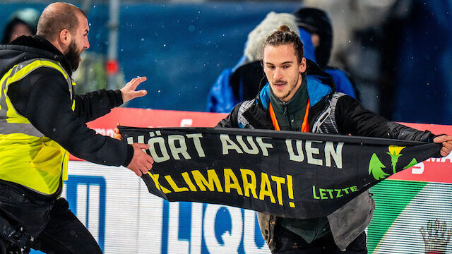 Klimaaktivisten protestierten beim Tournee-Finale