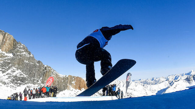 Snowboardcross: Douschan in Cervinia am Podest
