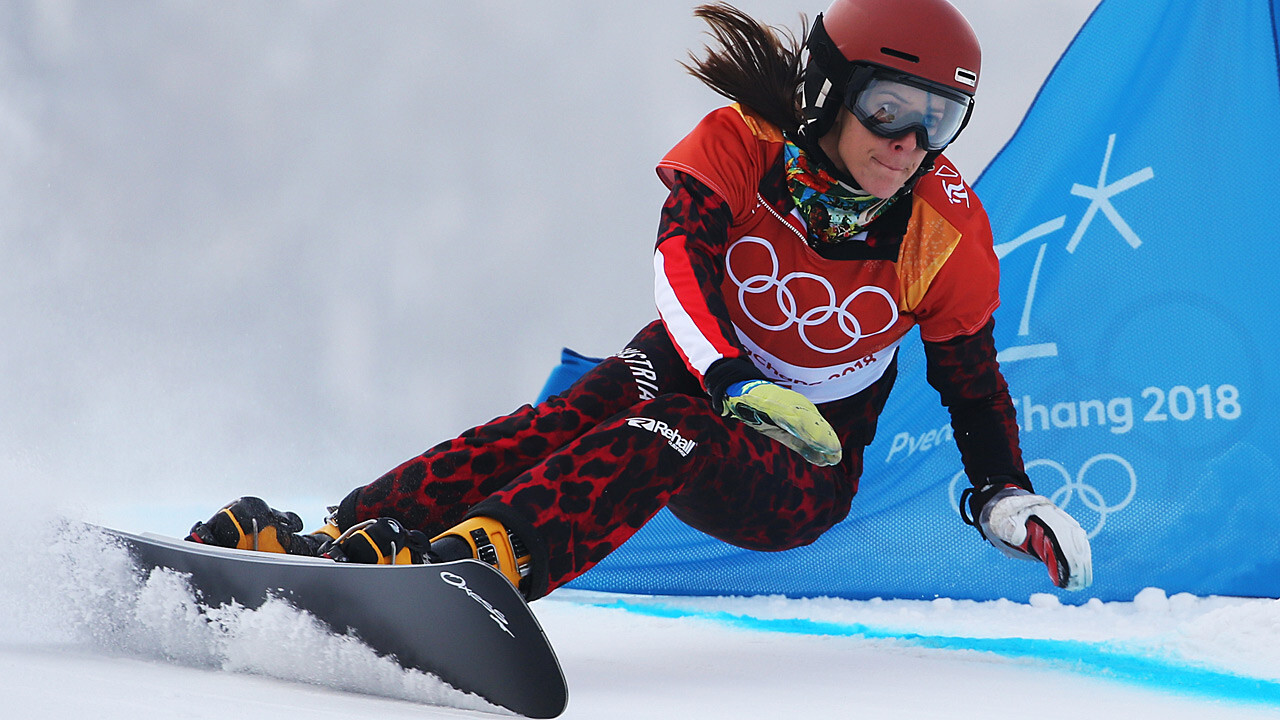 von SnowboardOlympiasiegerin Julia Dujmovits