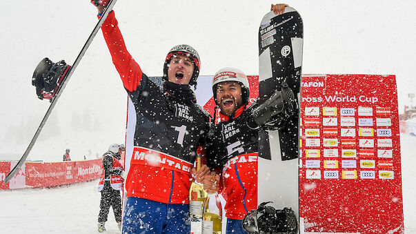 ÖSV-Duo im Montafon am Podest