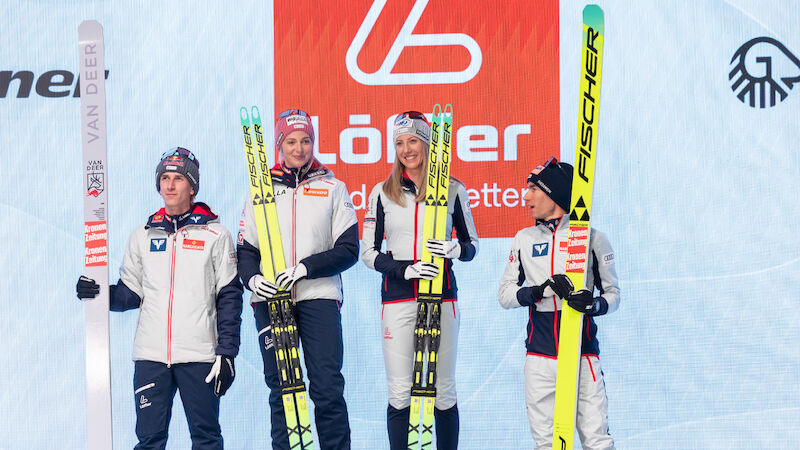 Daniel Tschofenig, Lisa Hauser, Teresa Stadlober, Stefan Kraft