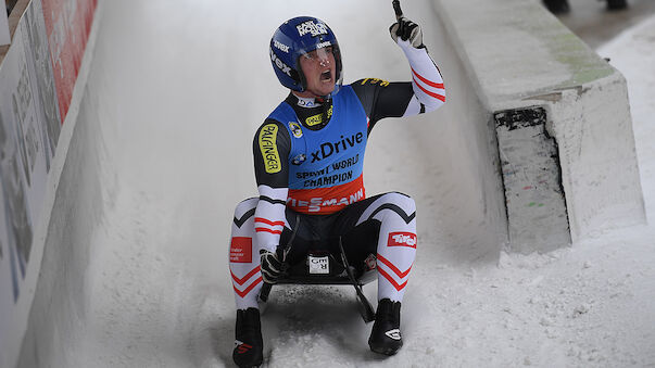 Kindl rodelt zu 3. Sieg im 4. Rennen