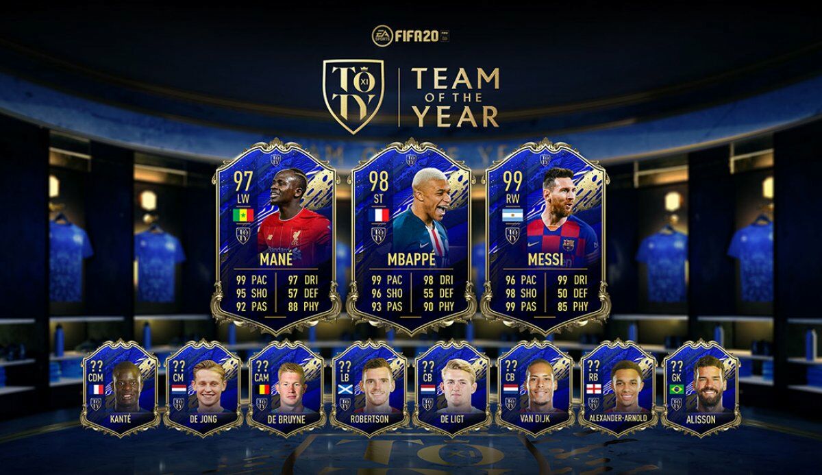 Das FIFA Ultimate Team of the Year 2019