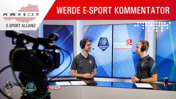 Jetzt E-Sport-Kommentator werden!