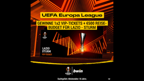 Gewinne 1x2 VIP Tickets für Lazio Rom - Sturm Graz