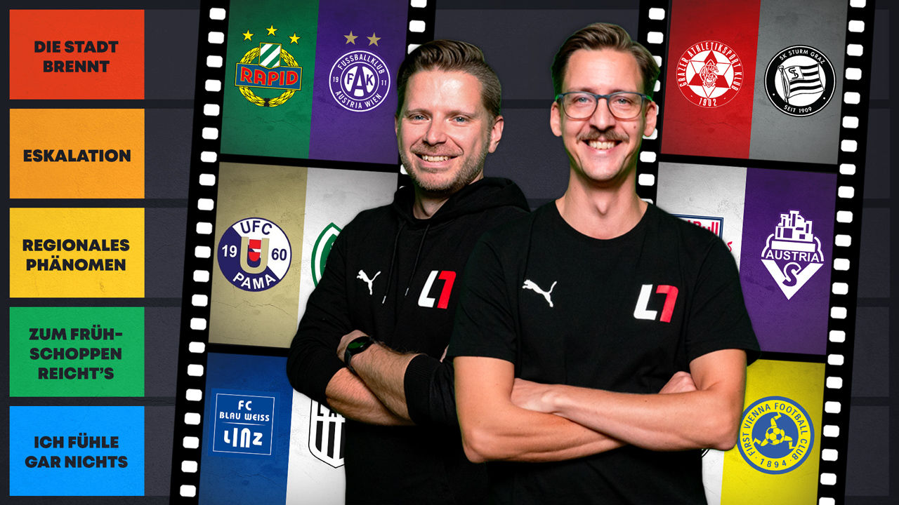 Ranking: Österreichische <a href='/de/daten/news/fussball/fussball/' class='tag'>Fußball</a>-Derbys