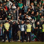 Ausschreitungen zwischen Rapid-Fans und Polizei in Hartberg