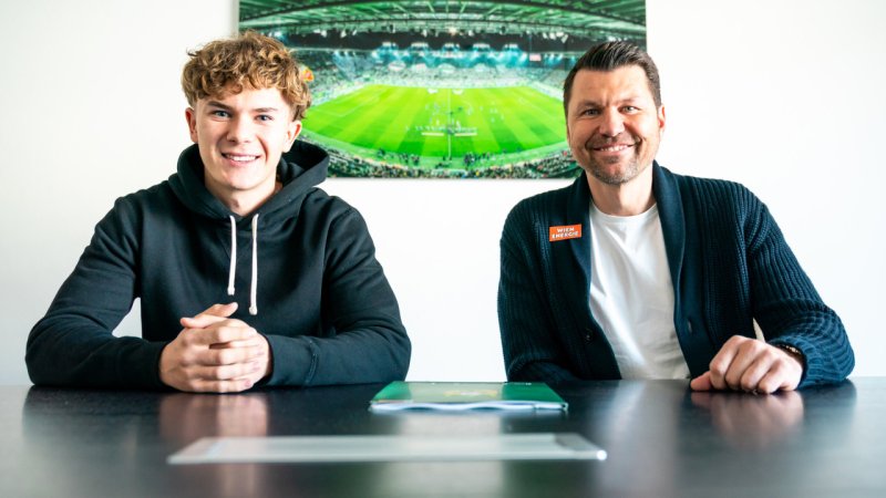 "Mein Herzensverein" - Rapid verlängert mit Stürmer-Talent