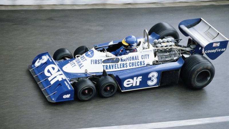 Tyrrells legendärer P34 mit sechs Rädern