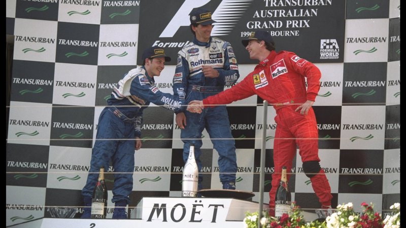 1996: Brundles Wagen in zwei Teile geteilt