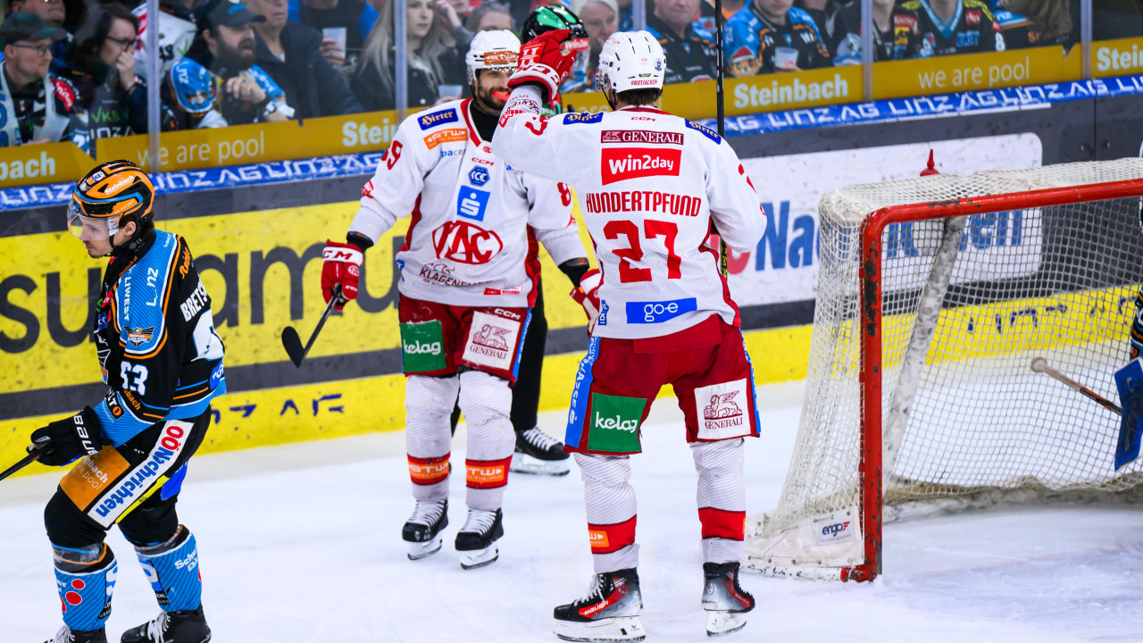 <a href='/de/daten/news/eishockey/kac/' class='tag'>KAC</a> schlägt zurück! "Rotjacken" gleichen im Halbfinale aus