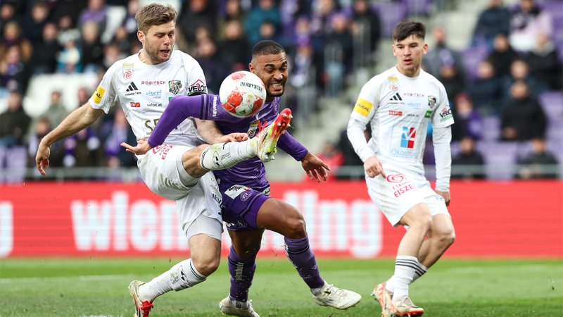 Tabellenführung futsch! Austria nur mit Remis gegen WAC