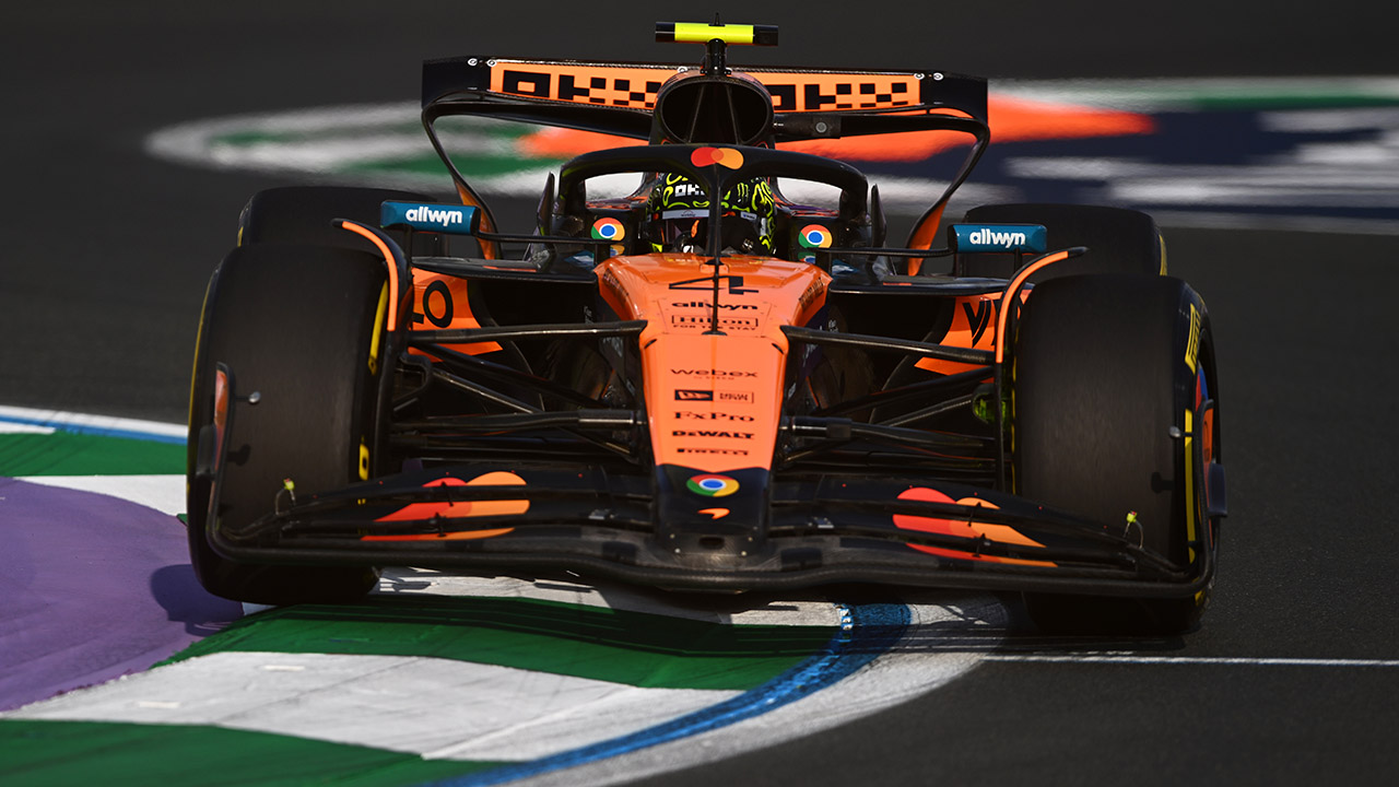 Norris-Bestzeit bei Tsunoda-Crash im zweiten Jeddah-Training