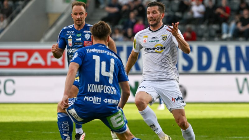 Altach schmeißt Sieg gegen zehn Hartberger weg