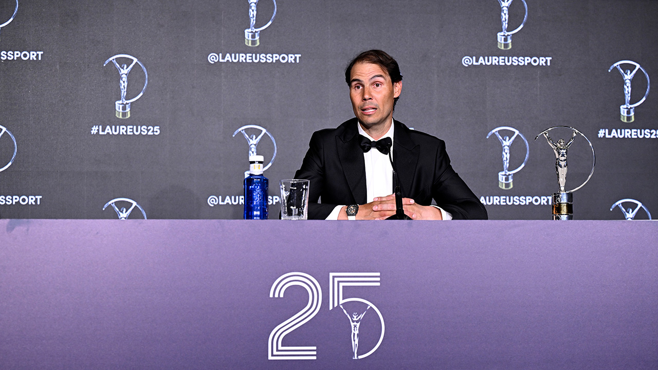 Nadal nach Preisverleihung: "Vermisse das <a href='/de/daten/news/tennis/tennis/' class='tag'>Tennis</a> nicht"