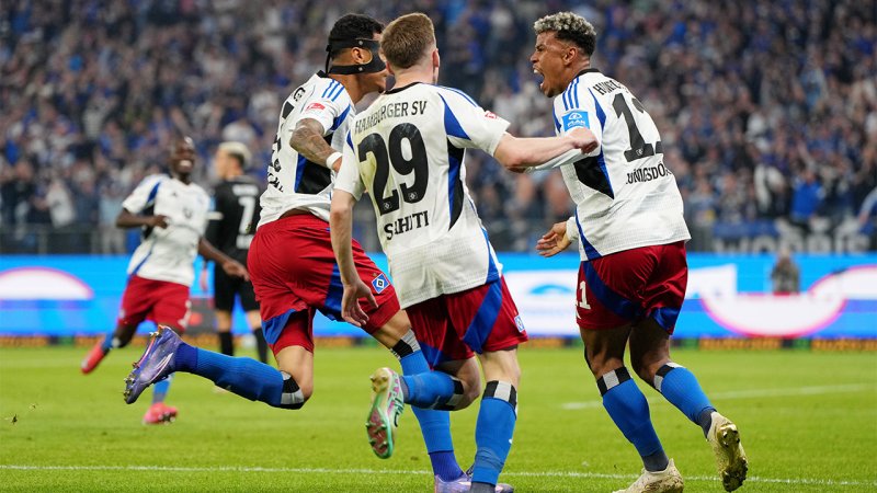 Ekstase im Volkspark: Der HSV ist zurück in der Bundesliga!