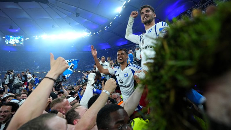 Der HSV ist zurück! Die besten Bilder der Aufstiegsparty