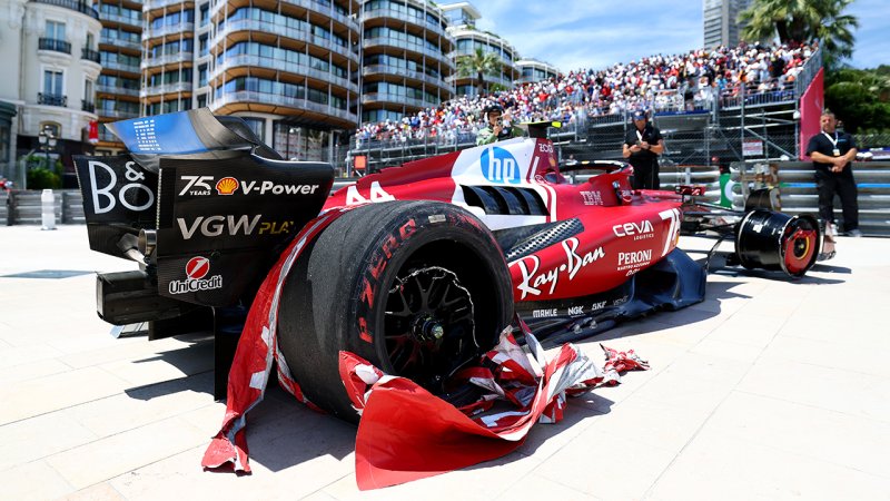 Hamilton crasht im letzten Monaco-Training - Leclerc voran