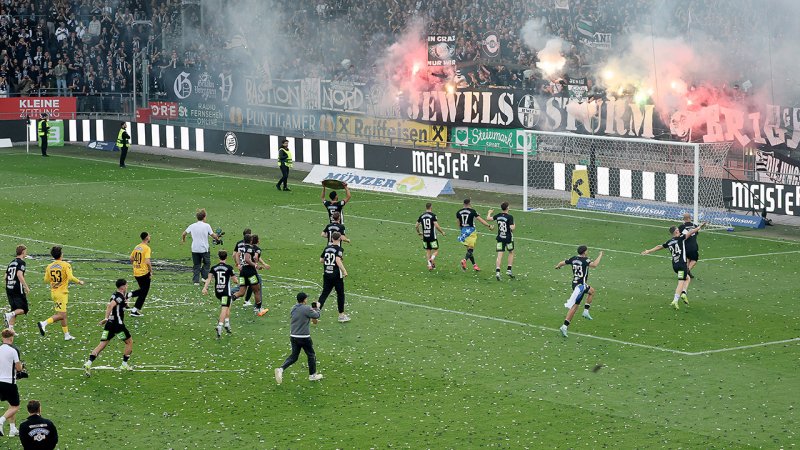 Miteinander lustig sans! So bejubelt Sturm den Teller