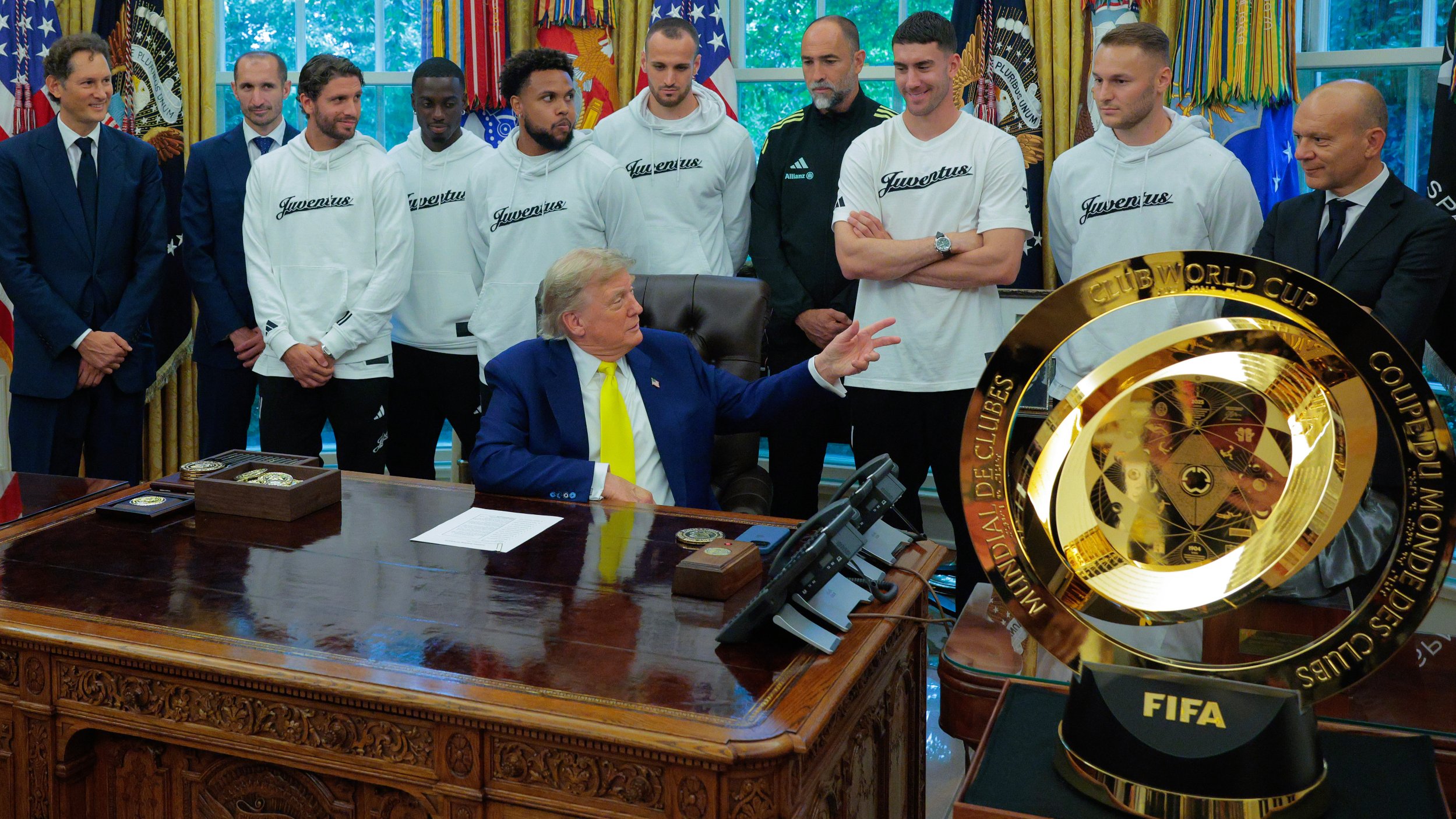 Trump sorgt bei Juve-Besuch im Weißen Haus für Aufreger