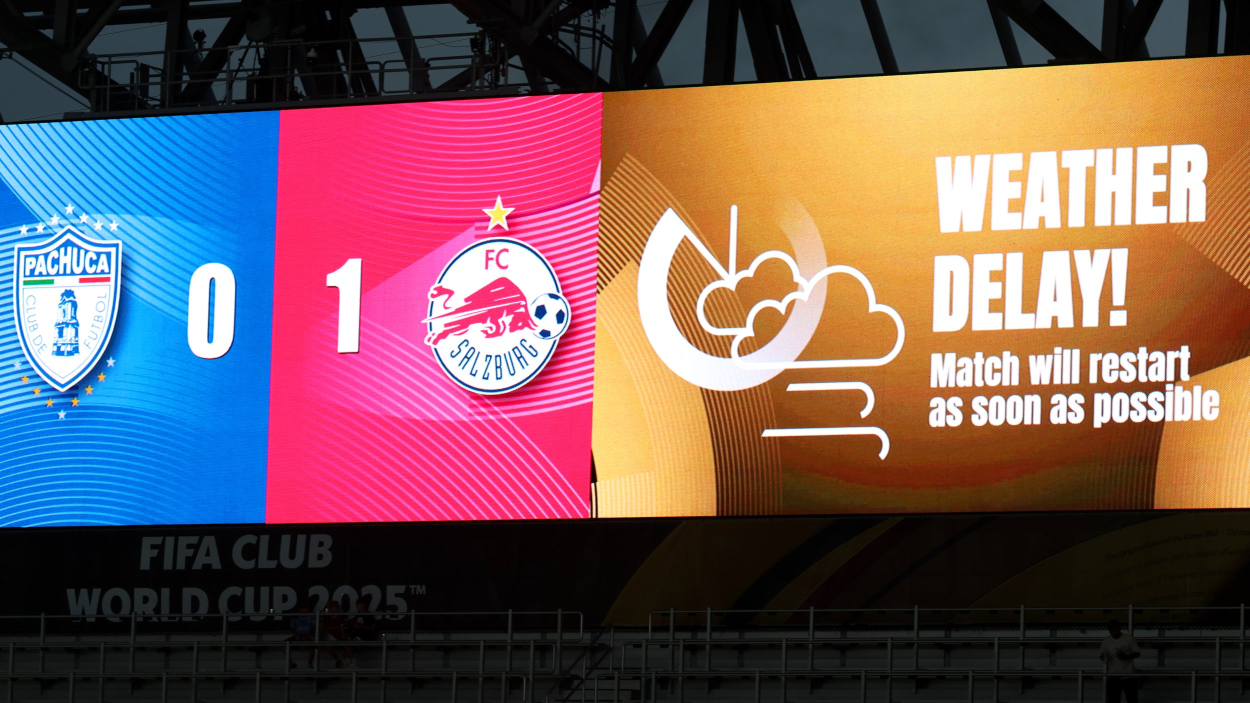 Unterbrechung! Unwetter stoppt Salzburg bei Klub-WM