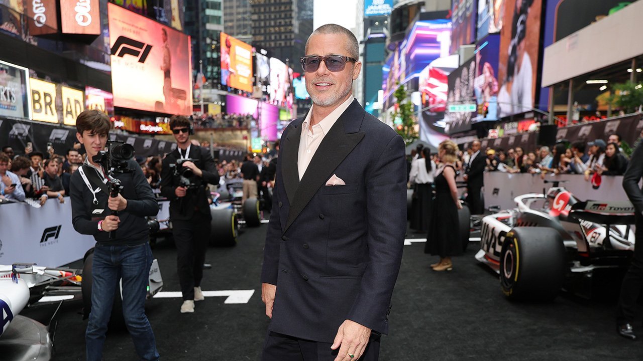 Filmstar Brad Pitt durfte Formel-1-Wagen fahren