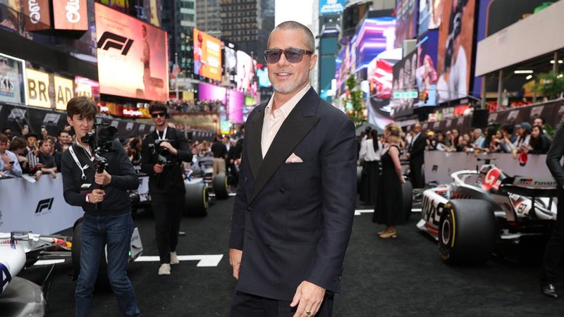 Filmstar Brad Pitt durfte Formel-1-Wagen fahren