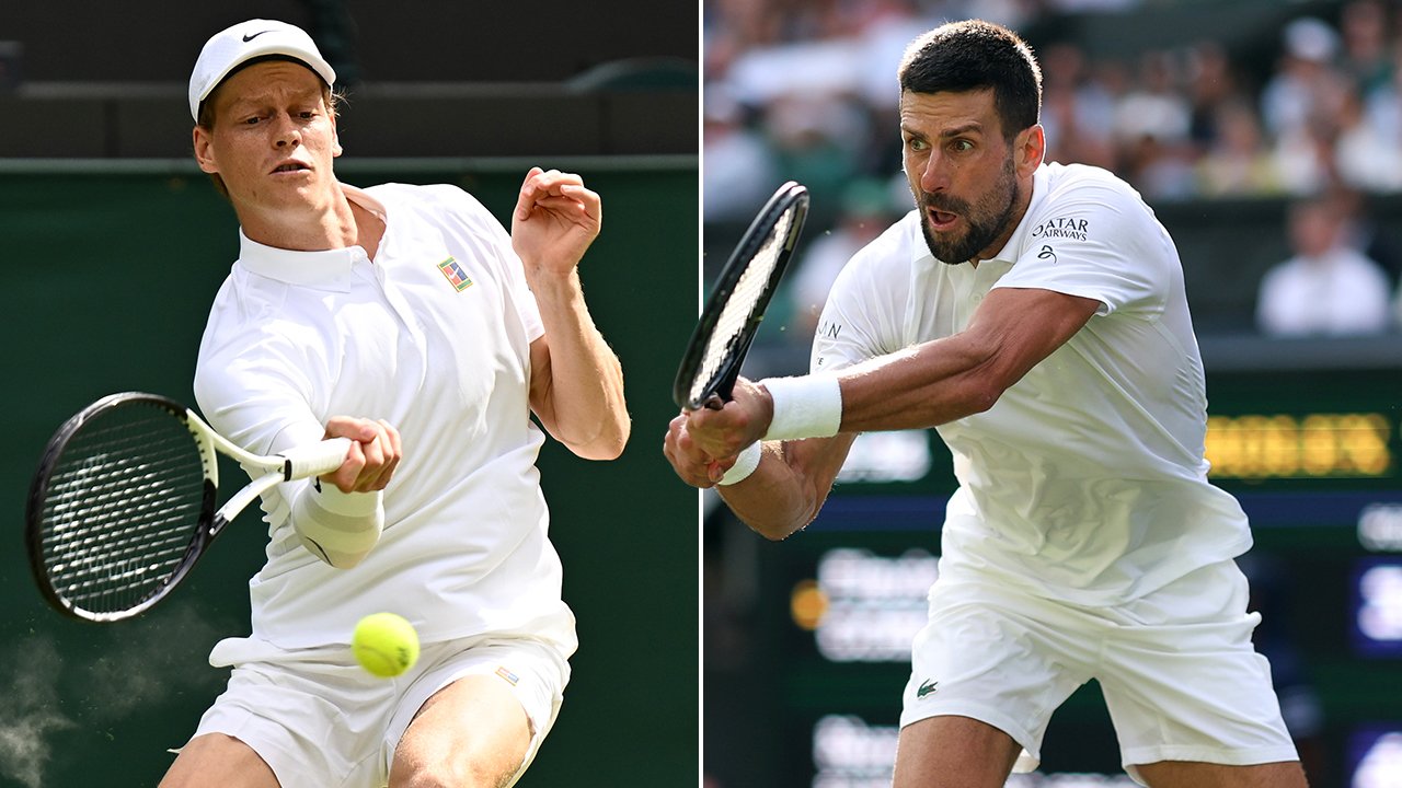 Sinner fertigt Djokovic in Wimbledon in 3 Sätzen ab