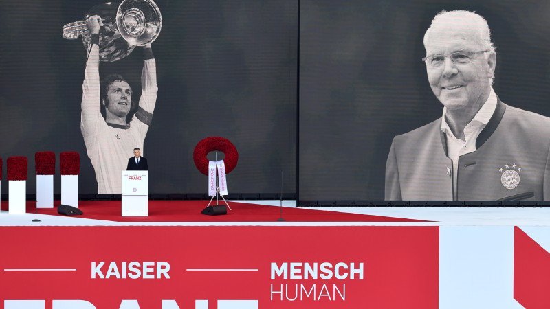Die Gedenkfeier für Franz Beckenbauer in Bildern