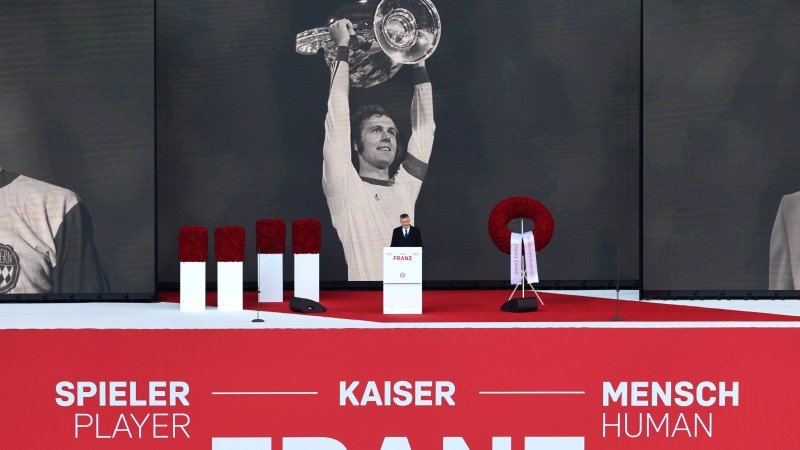 Die Gedenkfeier für Franz Beckenbauer in Bildern