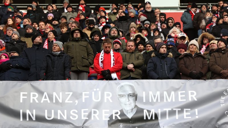 Die Gedenkfeier für Franz Beckenbauer in Bildern