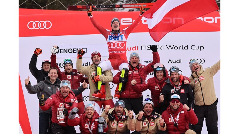 Die nächste Show! Feller rockt auch das Lauberhorn