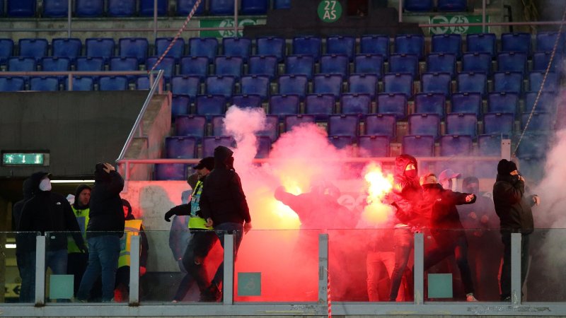 Coppa Italia: Das turbulente Derby della Capitale in Bildern