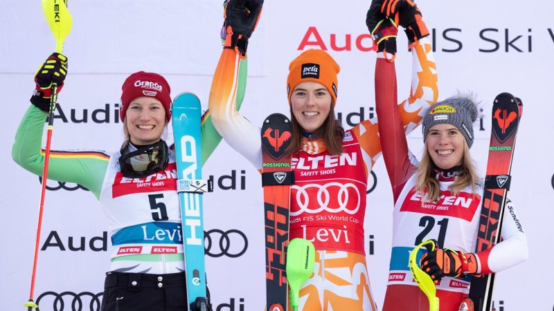 Liensberger zurück am Podest! Bilder vom 1. Levi-Slalom