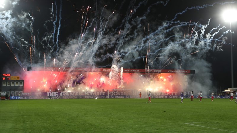 Tolle Pyro-Szenen aus Österreich