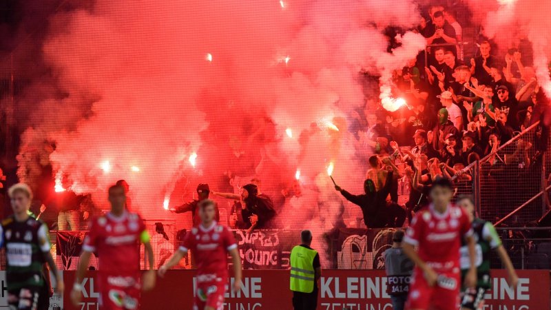 Tolle Pyro-Szenen aus Österreich